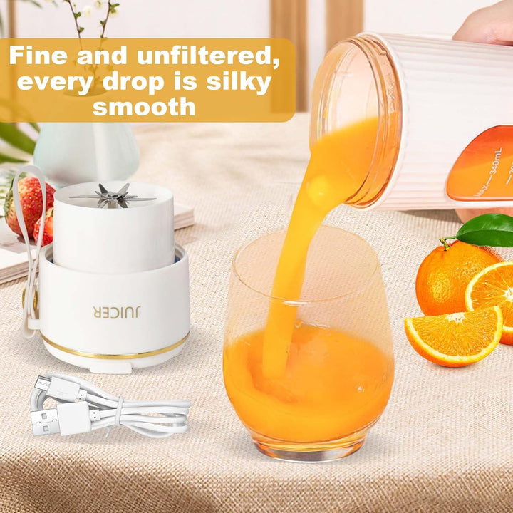 Tragbarer Mixer, Mini-Mixer, USB-C Wiederaufladbarer Persönlicher Mixer für Smoothie und Shakes, 340