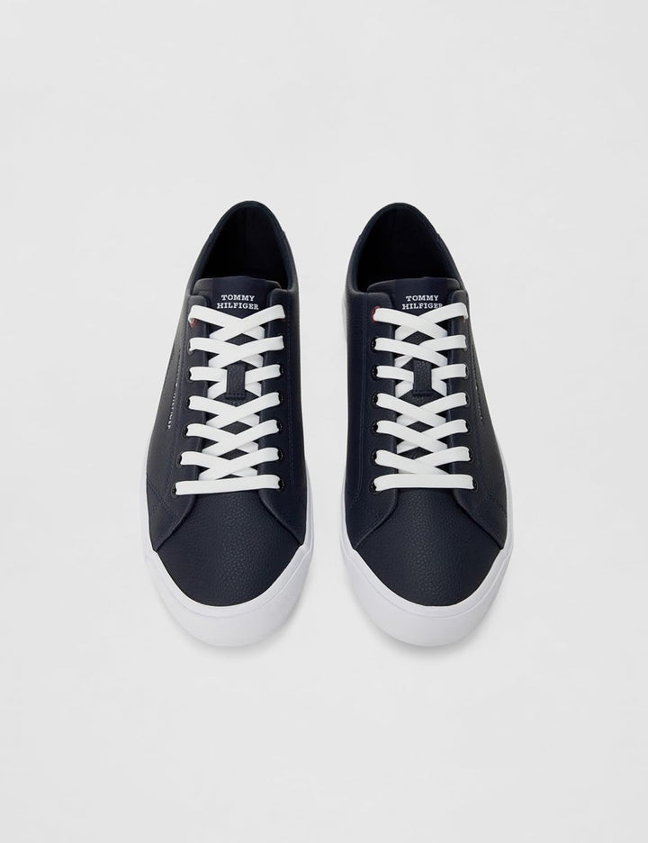 Tommy Hilfiger Herren Th Hi Vulc Core Low LTH Stripes Fm0fm04778 Vulkanisierte Sneaker 42 EU Blau De