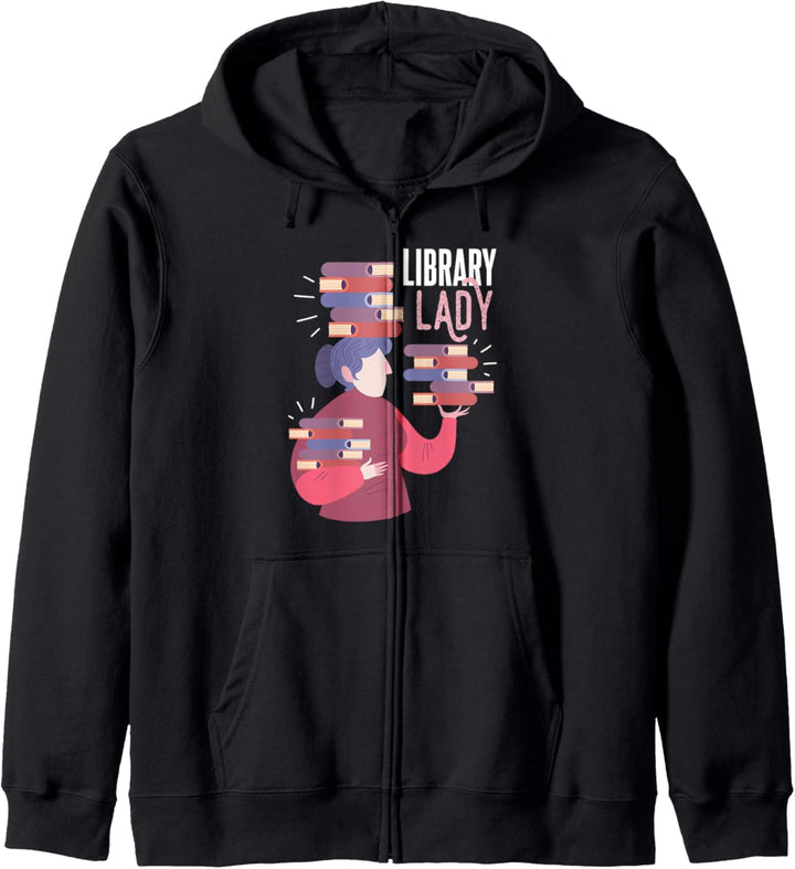 Bücher Bibliothekarin Geschenk Bücherei Kapuzenjacke