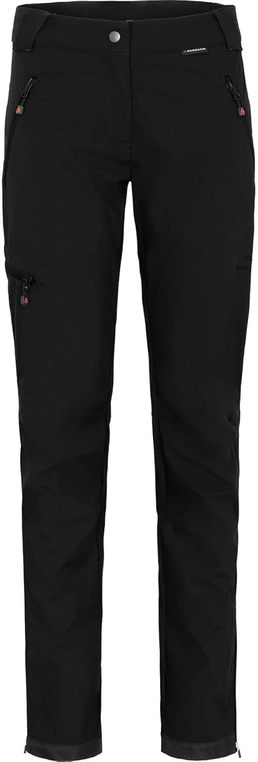 Bergson TESSE Comfort (Slim) | Damen Softshellhose - schmaler Schnitt, elastischer Komfort Bund, lei