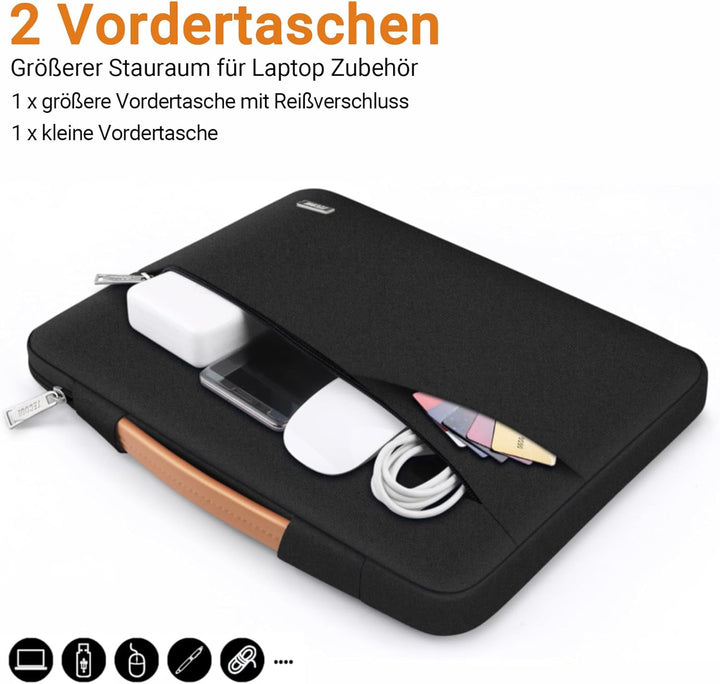 TECOOL 14 Zoll Laptop Tasche Hülle Laptoptasche für 14 Zoll Lenovo HP Dell Acer Asus Notebook Chrome