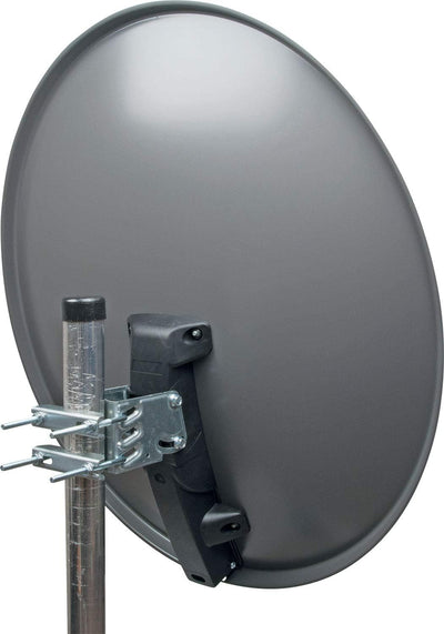 Schwaiger SPI996.1 Stahl SAT-Spiegel, (Durchmesser 85 cm) Anthrazit, Anthrazit