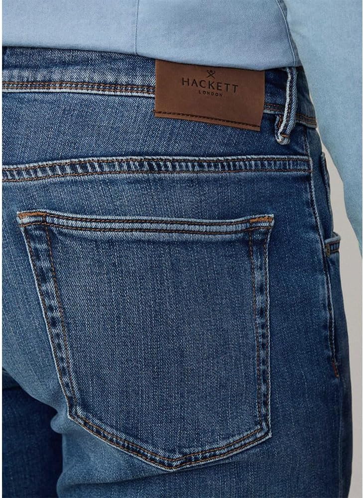 Hackett London Herren Jeans Vintage Wash Denim Cl 30W / 32L Blau (Jeansblau), 30W / 32L Blau (Jeansb