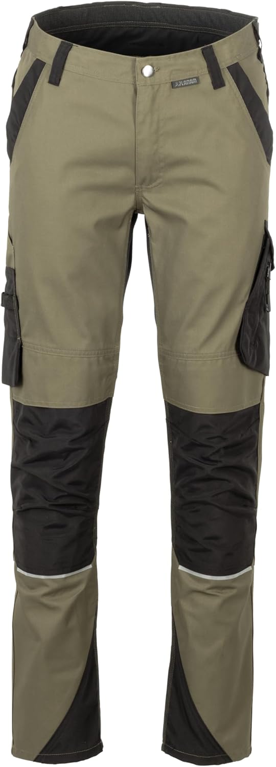 Planam Herren Cargo Norit Herren Bundhose 52 Oliv/Schwarz, 52 Oliv/Schwarz