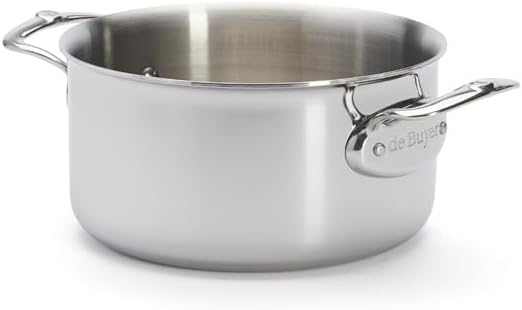 de Buyer - AFFINITY 5-lagiger Edelstahltopf mit Edelstahldeckel - 20 cm - 3742.20 Durchmesser 20 cm,