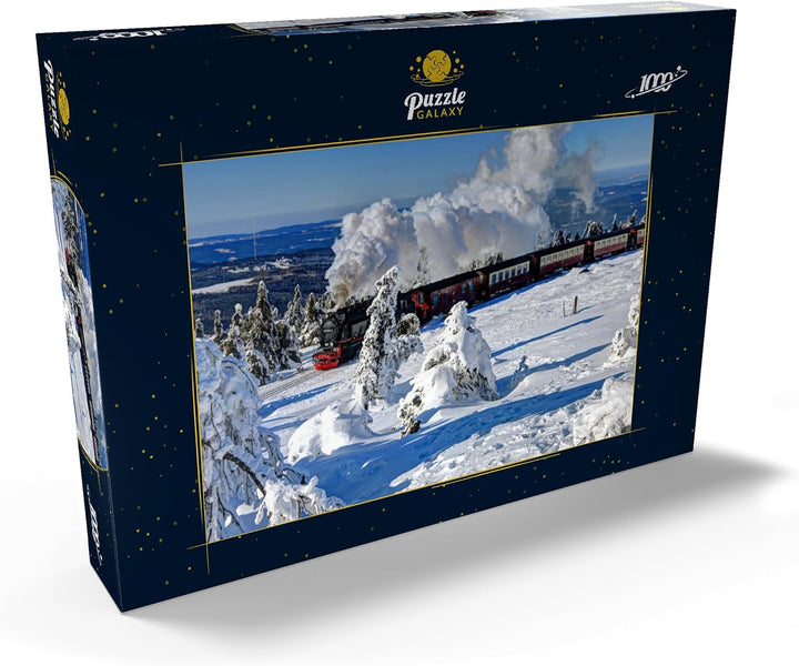 Brockenbahn auf der Fahrt zum Brocken (1142m), Harz - Premium 1000 Teile Puzzle - MyPuzzle Sonderkol