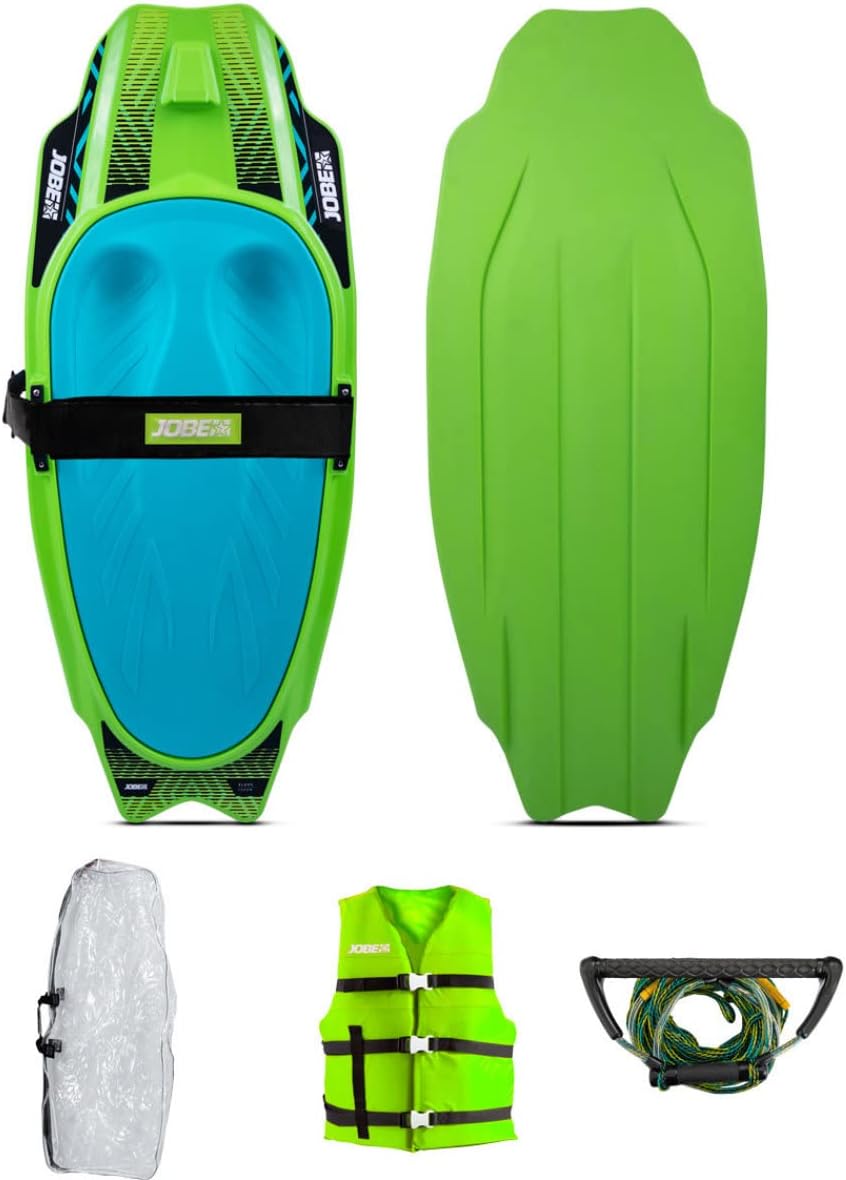 Jobe Slash Kneeboard Package Freestyle Board für Anfänger und Fortgeschrittene Green