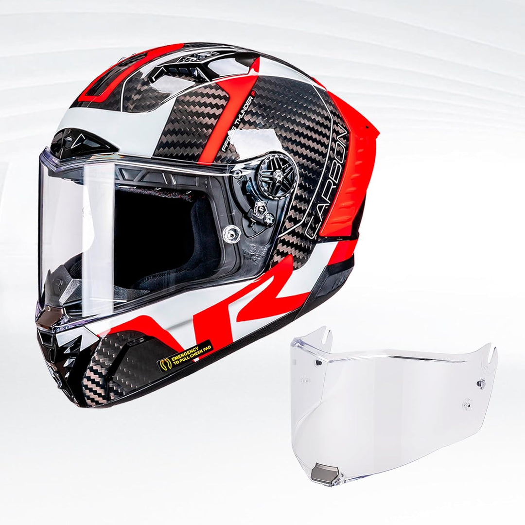 VCOROS Helmvisier für FF805 Thunder Carbon,Motorradhelm Visier,Motorrad Vollgesichtshelm Windschutzs