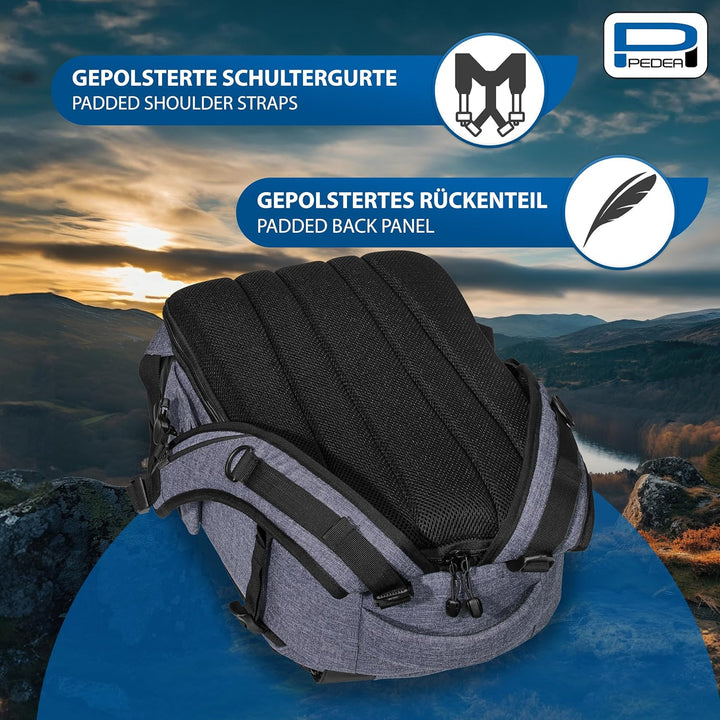 Pedea DSLR-Kamerarucksack Fashion Fotorucksack für Spiegelreflexkameras mit wasserdichtem Regenschut