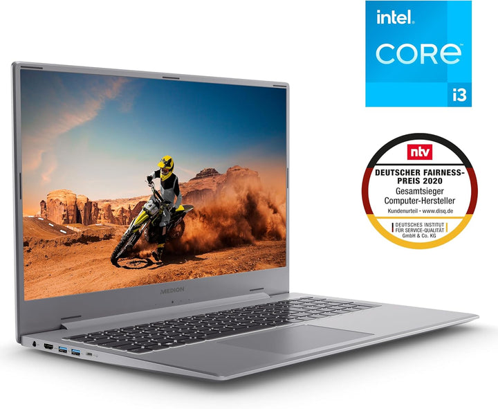 MEDION S17405 43,9 cm (17,3 Zoll) Full HD Laptop (Intel Core i3-1115G4, 512GB PCIe SSD, 8GB DDR4 RAM