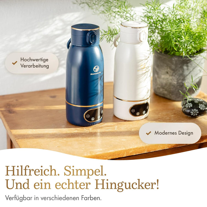 Tragbarer Flaschenwärmer für Babyflaschen – Baby Bottle Warmer mit Akku für unterwegs – präzise Temp