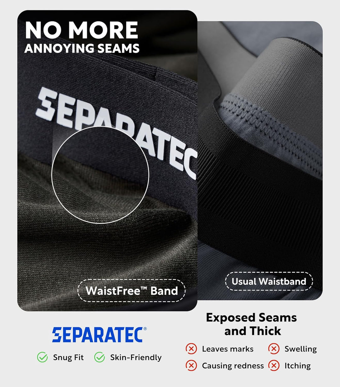 Separatec Herren Boxershorts 4er Pack Doppelbeutel Dual Pouch, Bambus Unterhosen Männer, Stretcken H