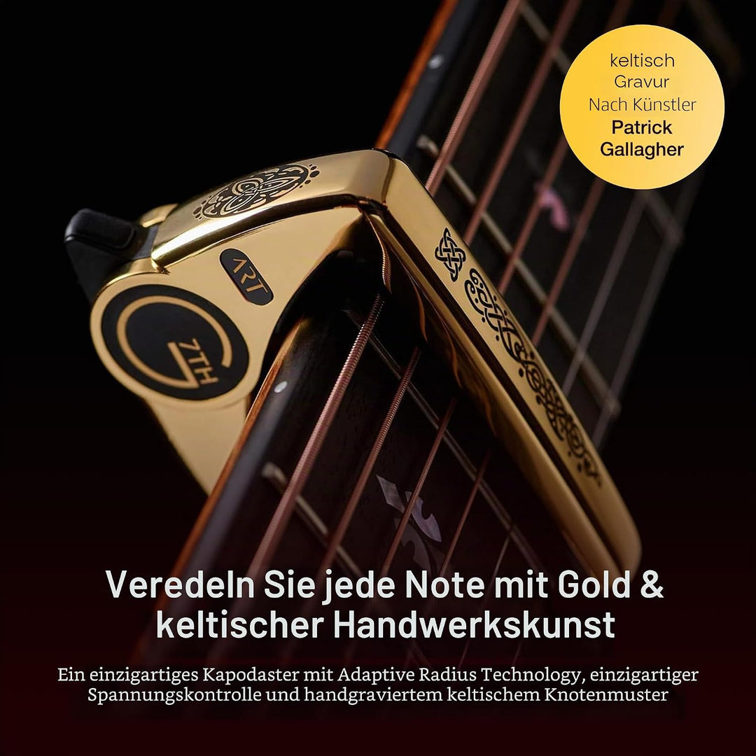 G7TH Performance 3 Kapodaster für Akustikgitarre, keltisches Gold