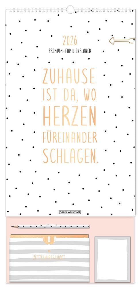 Premium-Familienplaner 2026: Familienplaner, Kalender