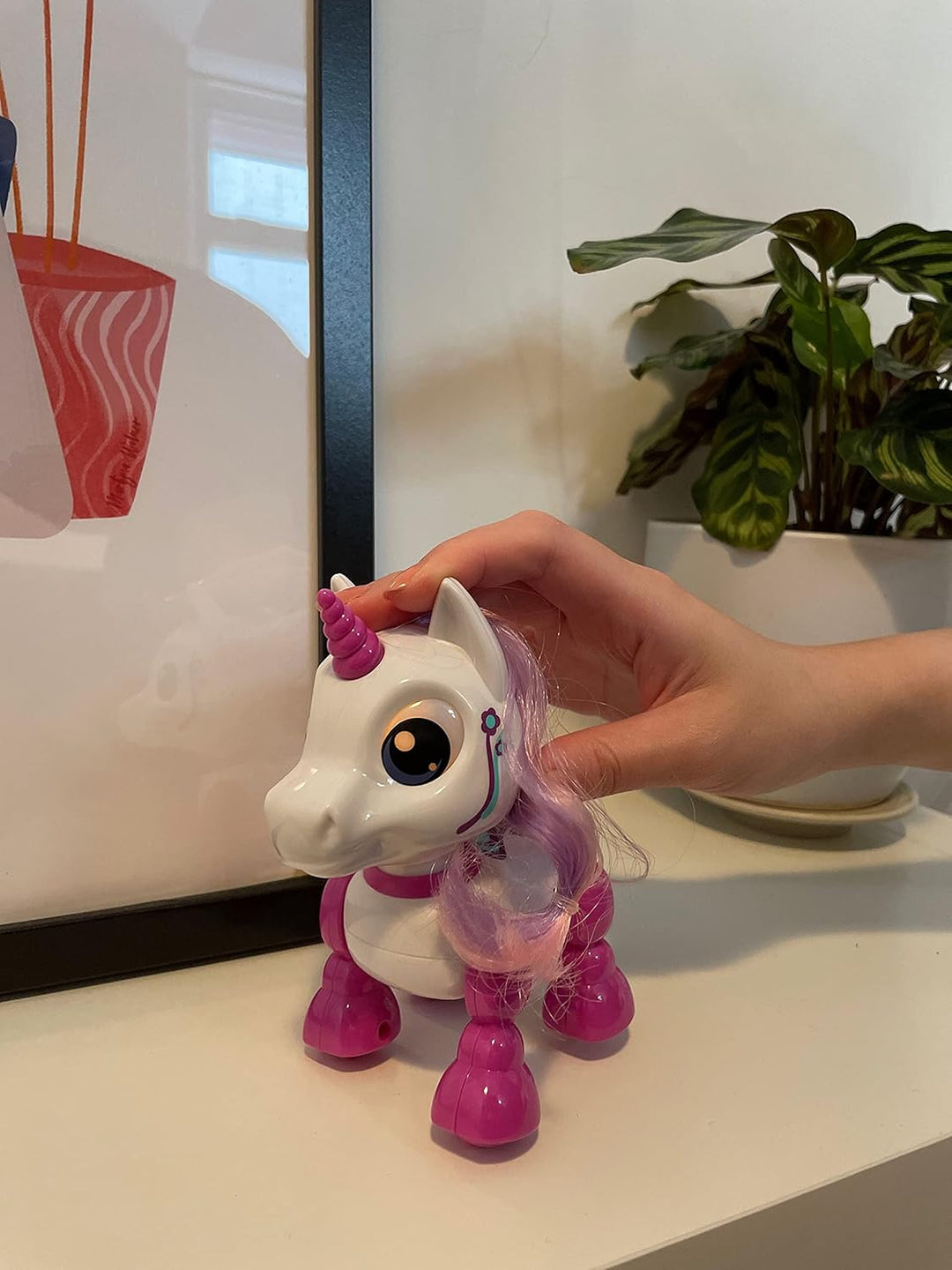 YCOO 88525 ROBO HEADZ UP Einhorn by Silverlit, Einhorn Roboter, Ton- und Lichteffekte, Roboter für K