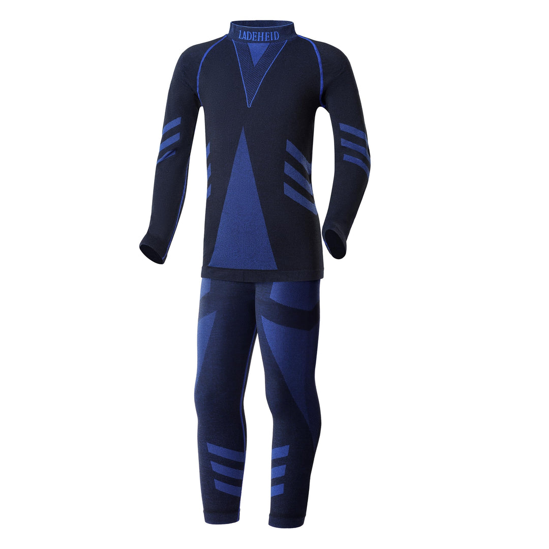 Ladeheid Skiunterwäsche Kinder Funktionsunterwäsche Set Langarm Shirt Lange Unterhose Thermoaktiv LA
