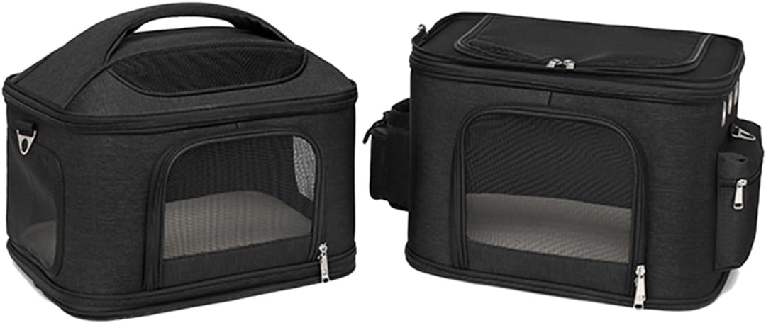 Katzentrage, Doppelter Katzenrucksack für 2 Katzen, Katzen-Reisetrage mit Hervorragender Belüftung f