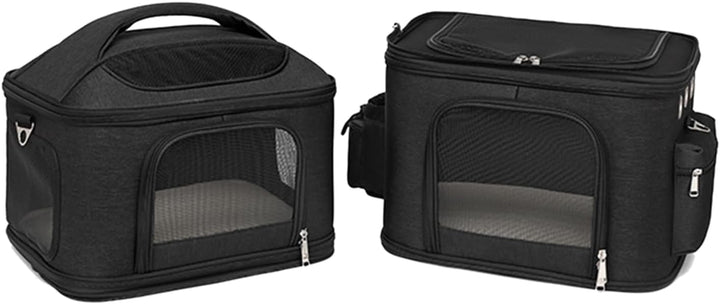 Katzentrage, Doppelter Katzenrucksack für 2 Katzen, Katzen-Reisetrage mit Hervorragender Belüftung f
