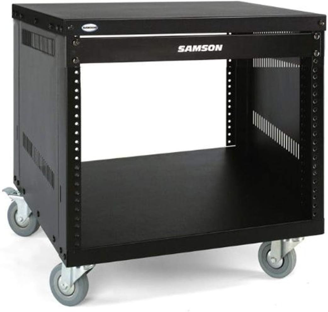 Samson SRK8 Rack 19 Zoll / 48,3 cm für 8 Einheiten, Schwarz & DIGITUS Professional DN-19 TRAY-1-400-