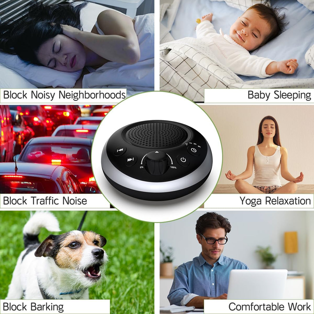 Sound Machine Loud White Noise Machine Nonstop Brown Noise Sleep Machine 30 Soothing Sounds for Baby
