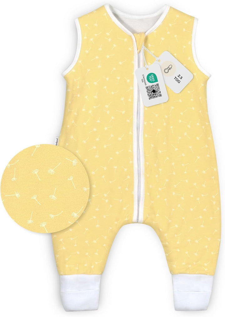 Ehrenkind® Babyschlafsack | Schlafsack mit Füssen 2.5 TOG | Bio-Baumwolle | Ganzjahres Schlafsack Ba