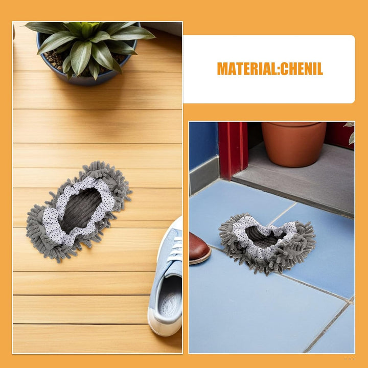 8 Stück pack Mikrofaser Wischmopp Hausschuhe Waschbare Staubmopp Socken mit Elastischem Bund Wiederv