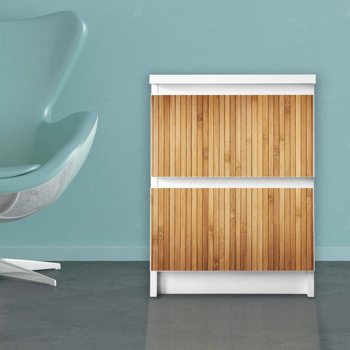 banjado® Möbelfolie selbstklebend für die IKEA Malm Kommode 2 Schubladen - Schrankfolien selbstklebe
