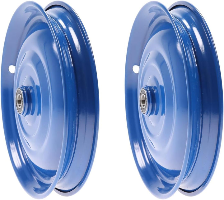 Scheibenrad Anhänger Handwagen Laufrad Rad Felge 12 1/2 Zoll Klaufix DDR (2 Stück Blau), 2 Stück Bla