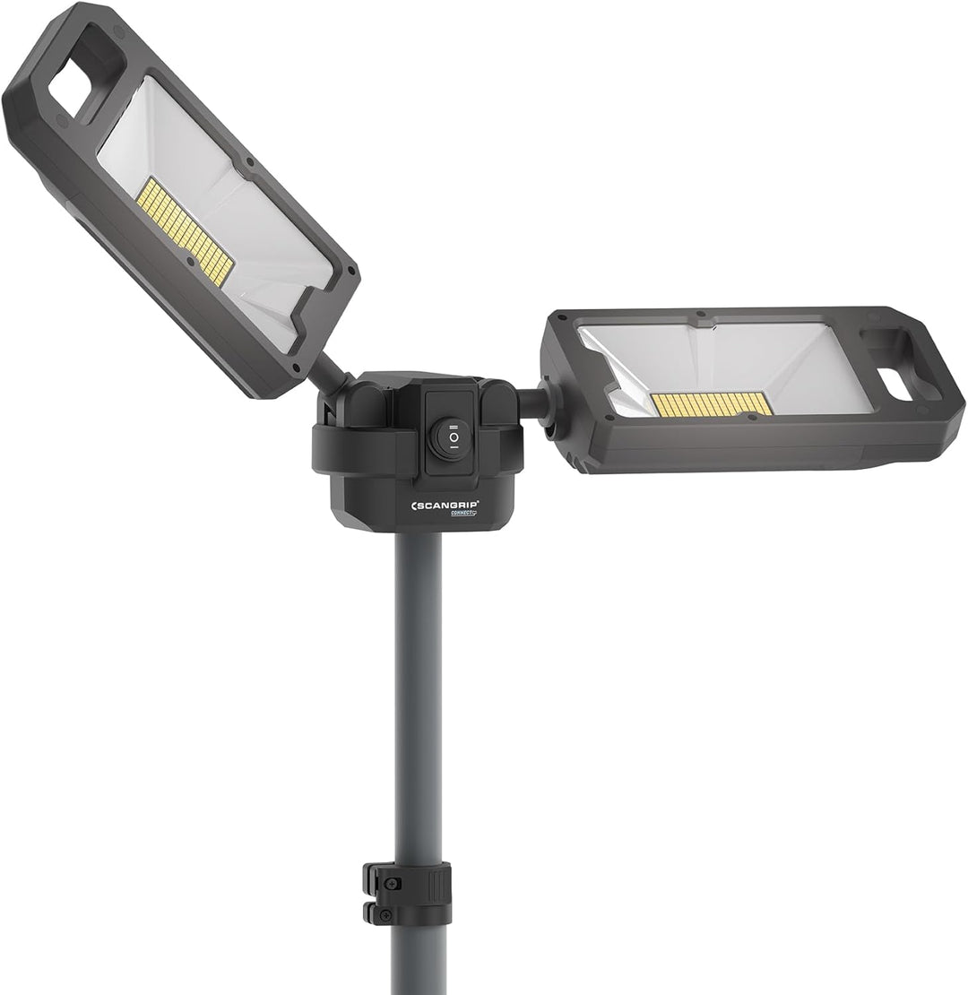 SCANGRIP Tower 8 Connect, Stativ mit LED-Strahlern 8000 Lumen und Universelles Stromversorgungssyste
