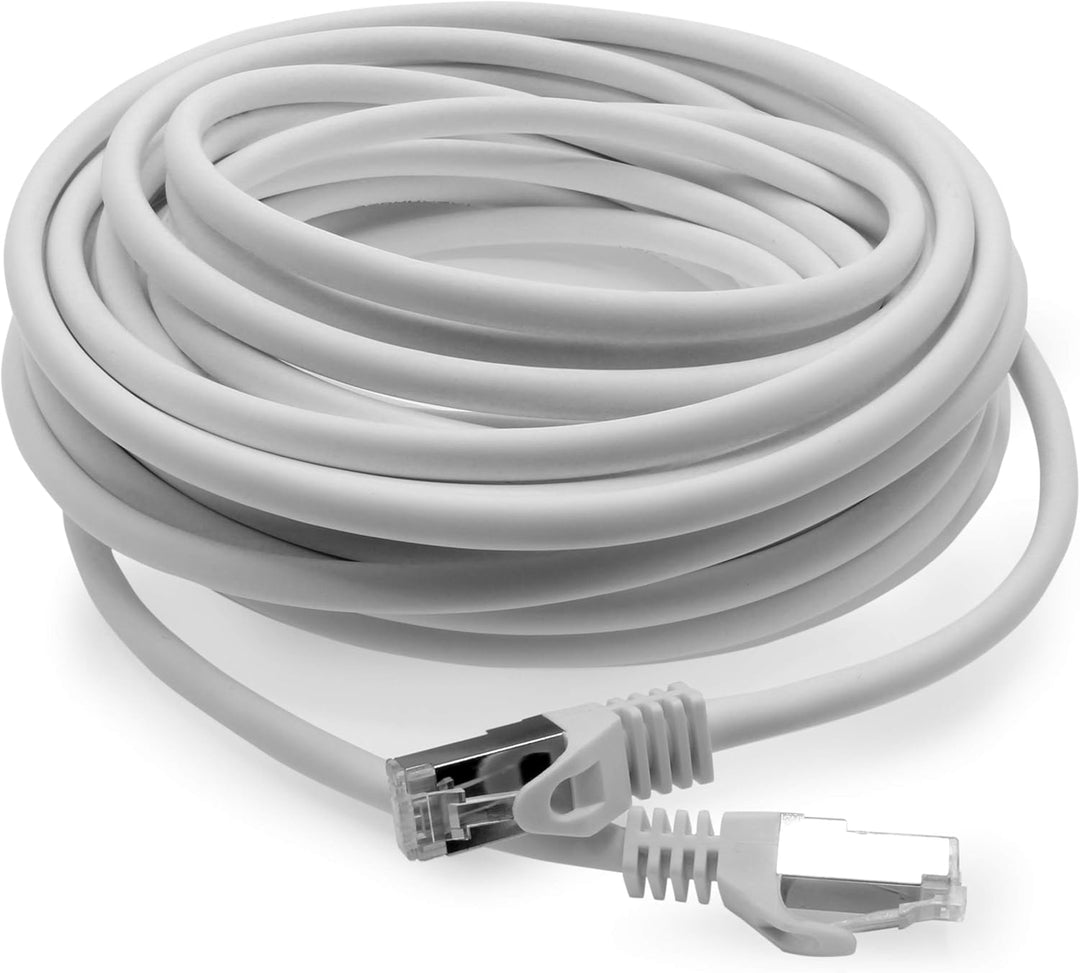 1aTTack.de 0,25m - weiss - 10 Stück CAT.7 Netzwerkkabel Patchkabel SFTP PIMF LSZH Gigabit Lan Kabel