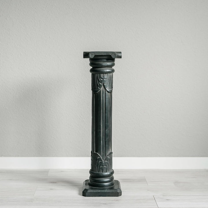 livasia Säule aus Albiziaholz, dekorative balinesische Holzsäule, Blumenpodest aus Indonesien, Handa