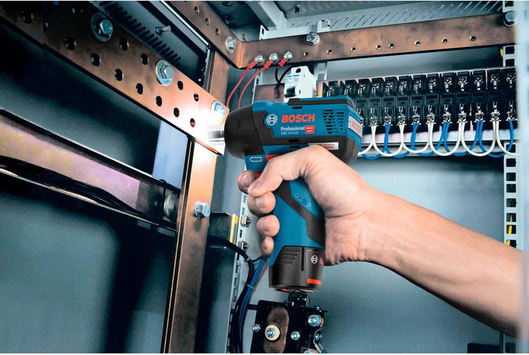 Bosch Professional 12V System Akku Drehschlagschrauber GDS 12V-115 (max. Drehmoment 115 Nm, Schlagza