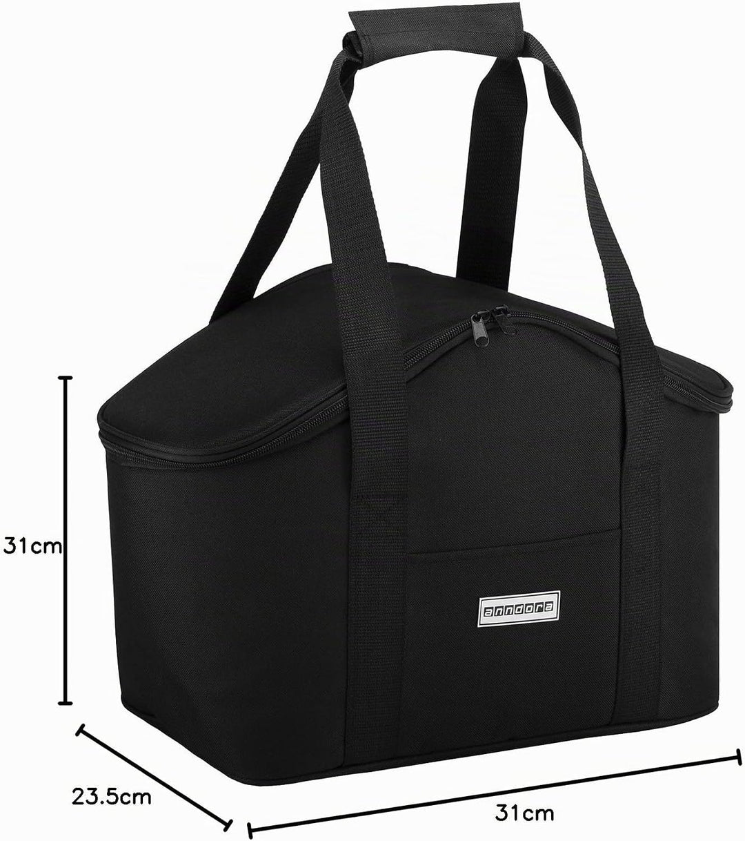 anndora Kühltasche 20 Liter - Farbwahl Schwarz, Schwarz