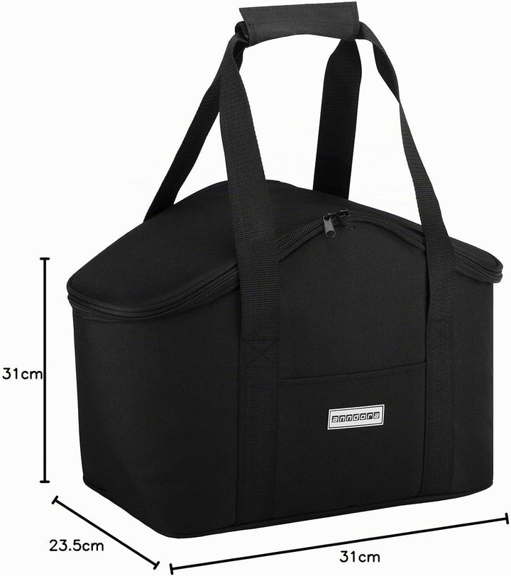 anndora Kühltasche 20 Liter - Farbwahl Schwarz, Schwarz