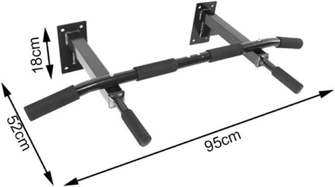 Klimmzugstange Wand &amp; Türrahmen – 4-in-1 Pull Up Bar Trainingsgeräte mit 6 rutschfesten Griffen, Dip