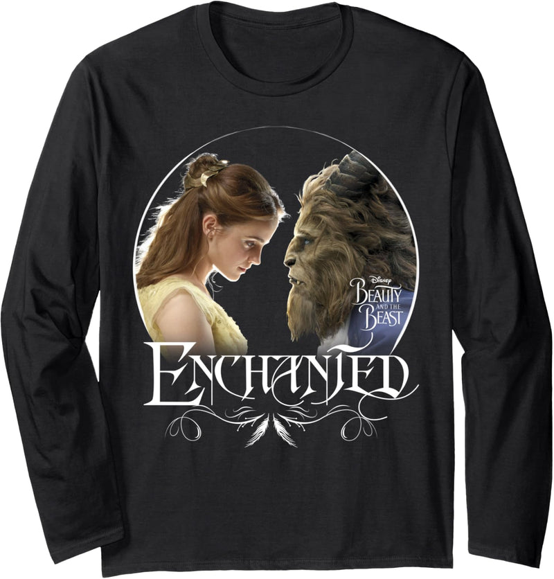 Disney Beauty And The Beast Belle And Beast Enchanted Circle Langarmshirt