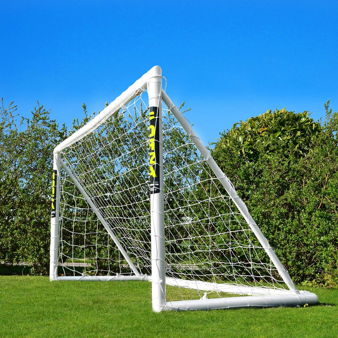 FORZA Fussballtor 2,4 m x 1,2 m – Robustes uPVC Tor für Garten &amp; Training – Wetterfestes Jugendtor m