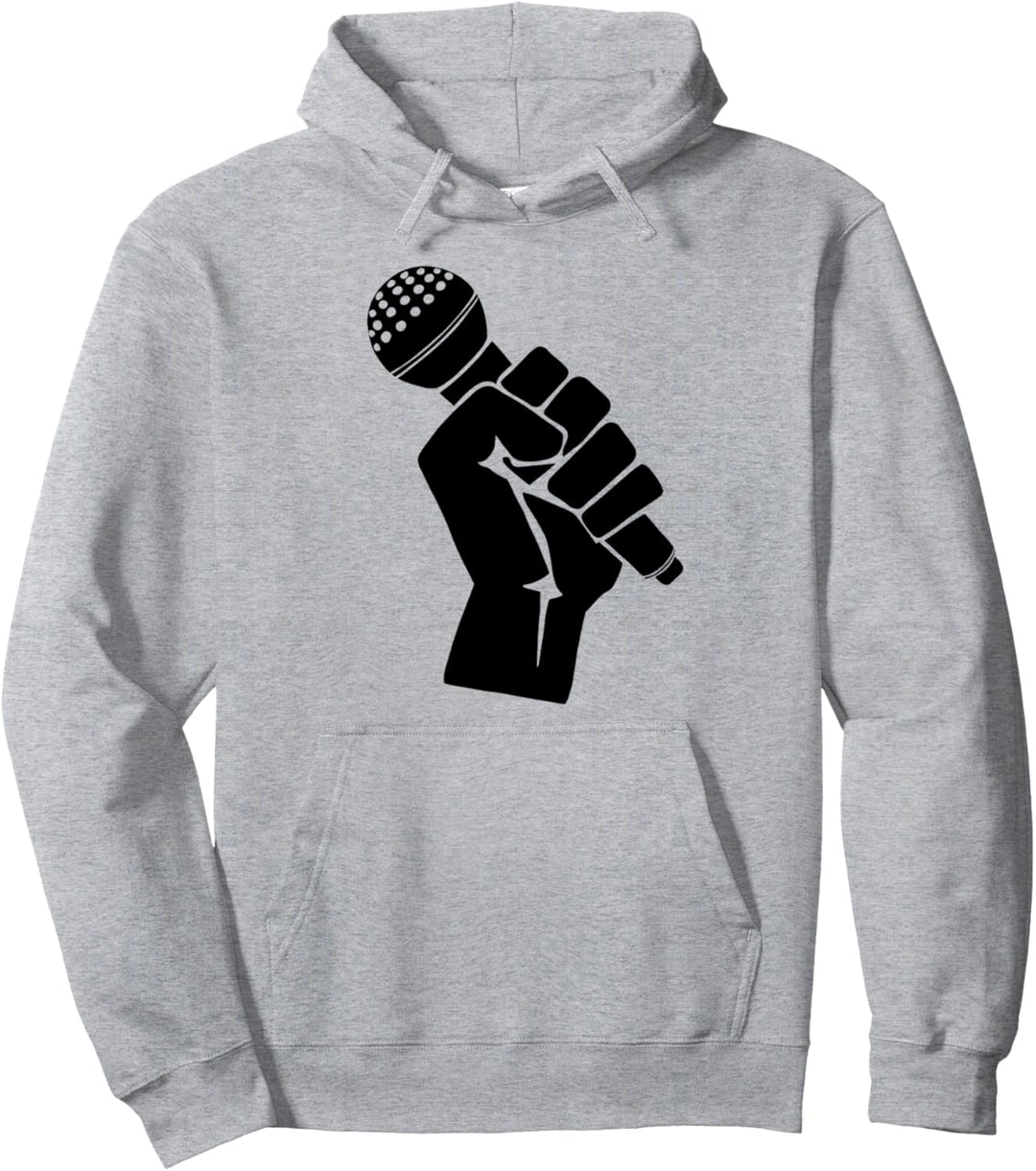 Hip Hop Mikrofon Pullover Hoodie