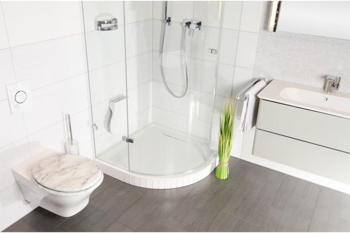 WC Sitz, hochwertige Oberfläche, einfache Montage, stabile Scharniere, Marmor