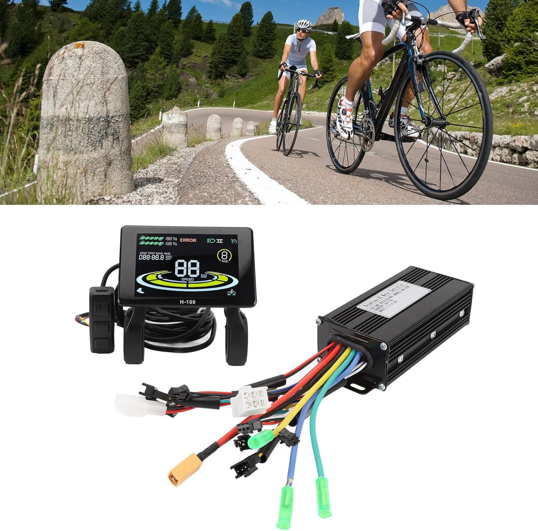 BuyWeek E-Bike Brushless Motor Controller Kit, 36V 48V 500W 750W 26A 3 Modus Sinuswelle Controller m