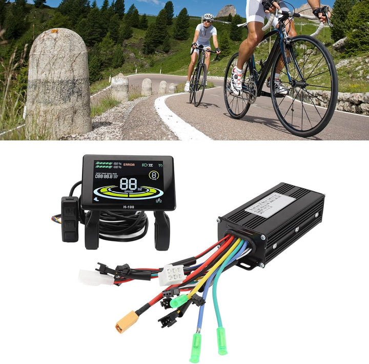 BuyWeek E-Bike Brushless Motor Controller Kit, 36V 48V 500W 750W 26A 3 Modus Sinuswelle Controller m