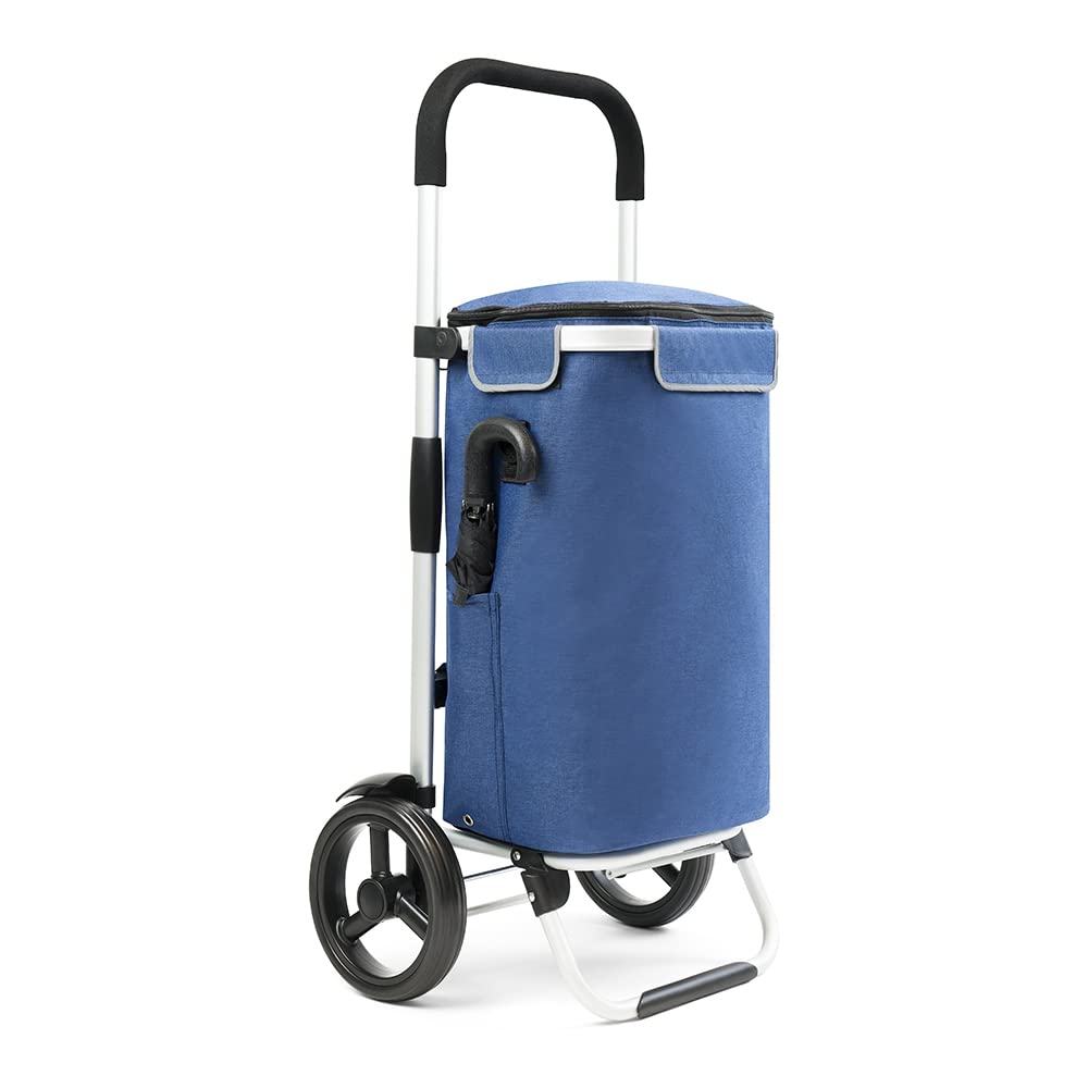 Shoppingcruiser Allround Einkaufstrolley mit Kühlfach 41ltr, klappbar, Einkaufswagen abnehmbare Tasc