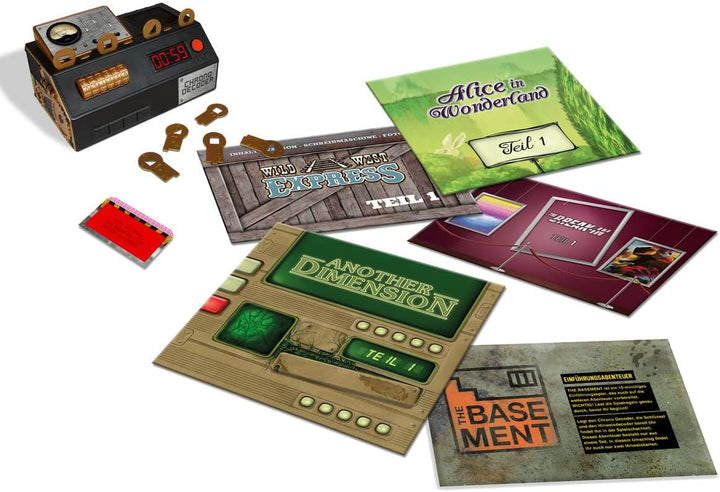 Noris 606101891 Escape Room 2 (Grundspiel) Familien und Gesellschaftsspiel für Erwachsene, inkl. 4 F