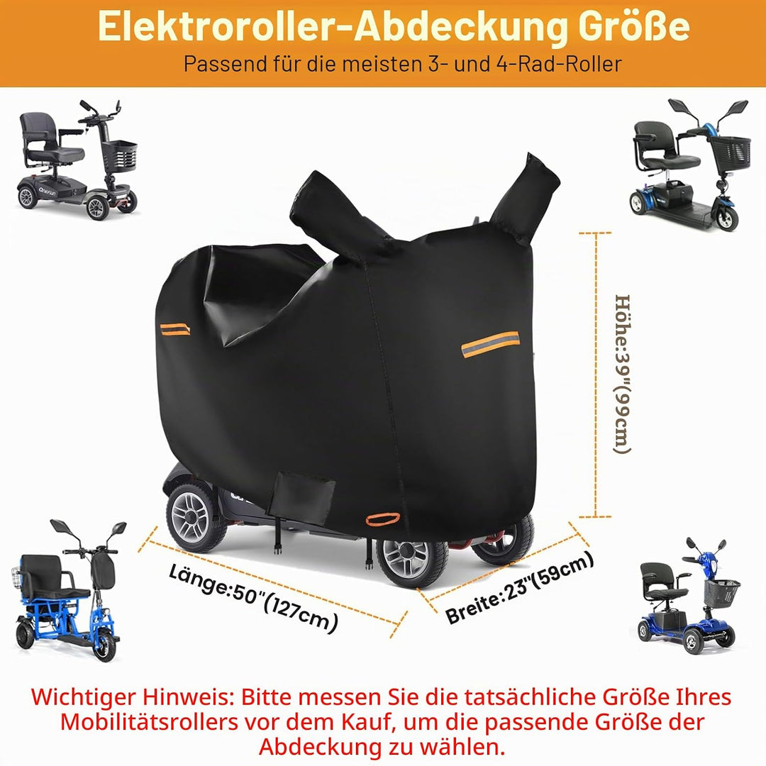 Abdeckung für Elektro-Scooter, wasserdicht, für den Aussenbereich, 420D-Oxford-Gewebe, Zubehör für 3