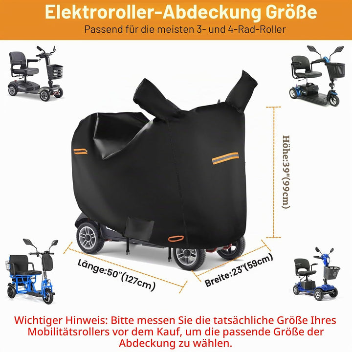 Abdeckung für Elektro-Scooter, wasserdicht, für den Aussenbereich, 420D-Oxford-Gewebe, Zubehör für 3