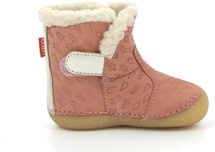 Kickers Mädchen Windy Stiefelette 22 EU Roségold Fantasie, 22 EU Roségold Fantasie