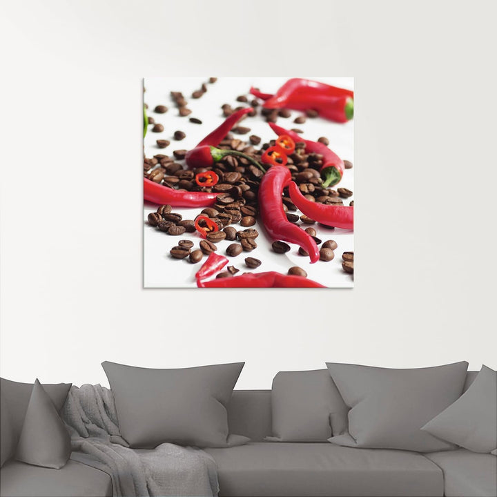 ARTland Glasbilder Wandbild Glas Bild einteilig 50 x 50 cm Ernährung Genuss Lebensmittel Gewürz Foto
