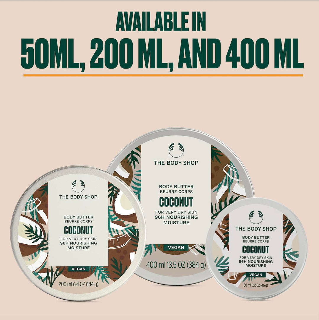 The Body Shop Coconut Body Butter/Kokosnuss Körperbutter für Trockene Haut grosse 400ml