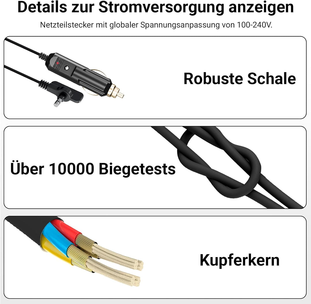 FAX5XCAR Ersatz-AutoLadegerät, Kompatibel mit Shark FlexBreeze HydroGo FA05X-Serie FA052 FA050 Nebel