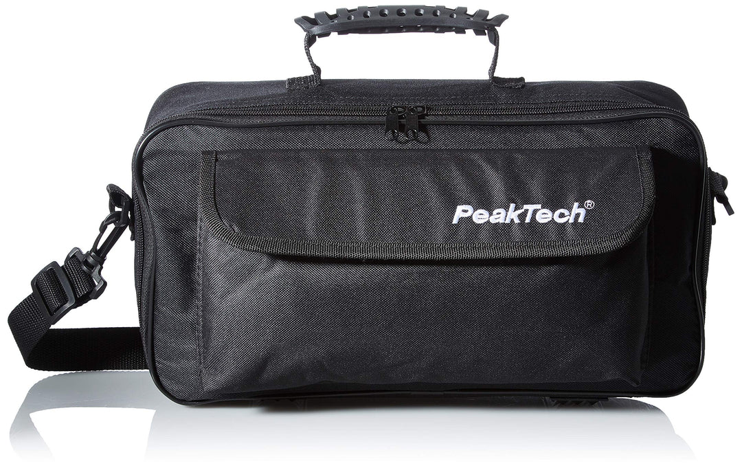 PeakTech 7400 – Tragetasche für Oszilloskope & Messgeräte, Transporttasche mit Polsterung, Zubehörta